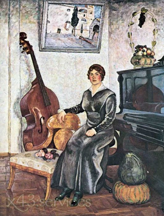 Ilya Mashkov - Dame mit einem Kontrabass - Lady with a contrabass